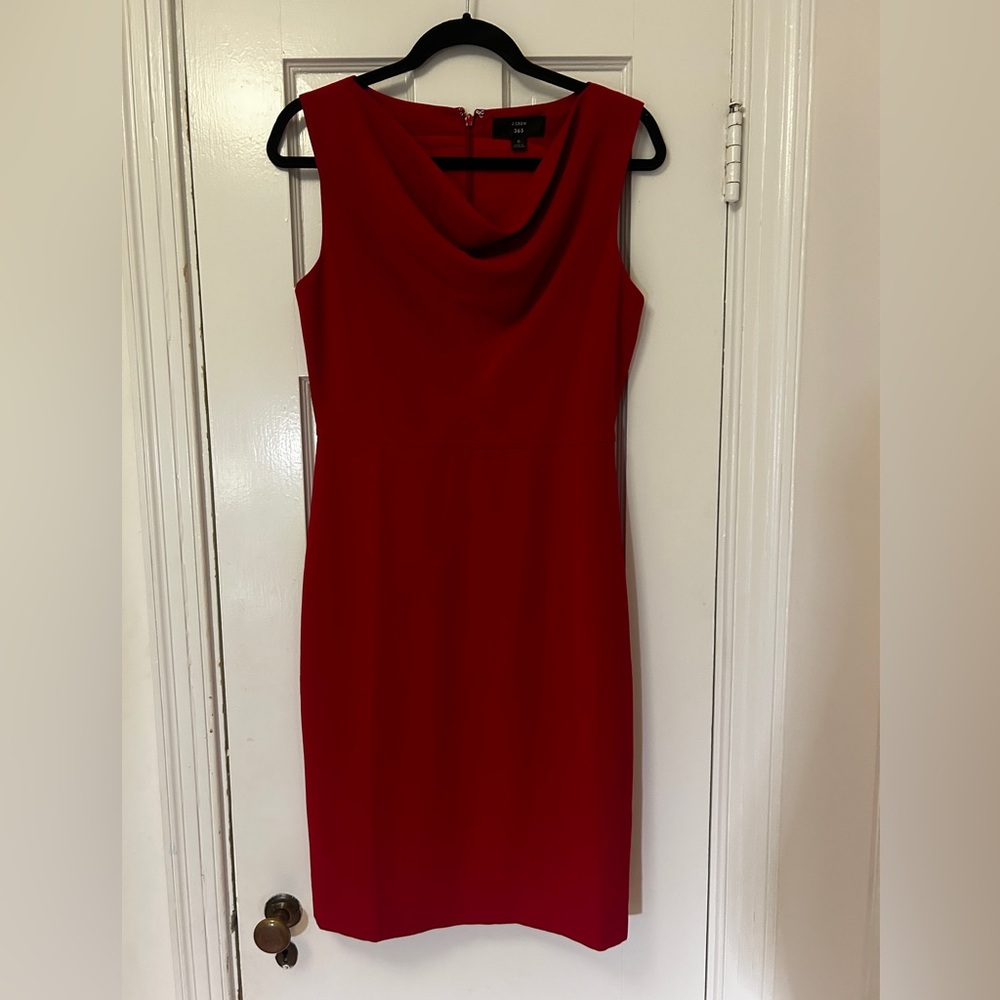 J Crew cowl neck sheath dress - size 6